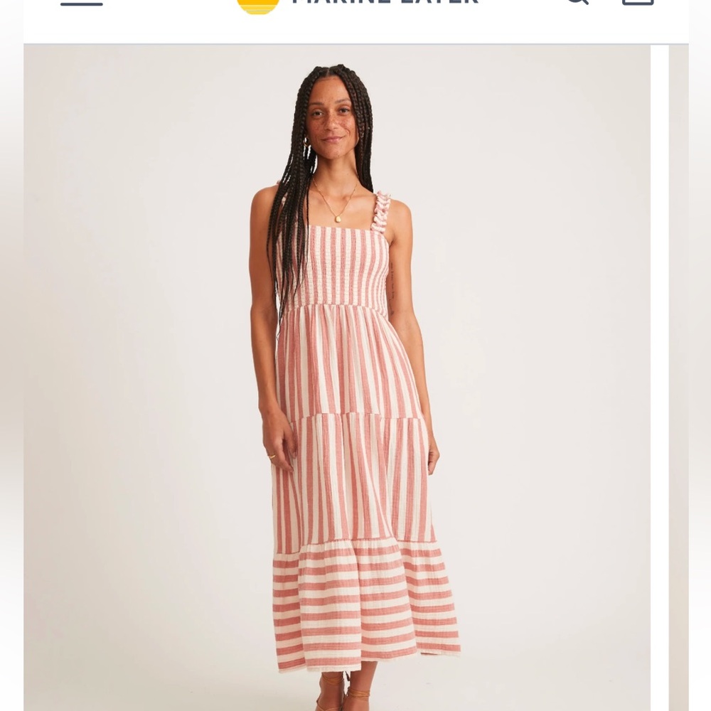 Marine Layer Selene Double Cloth Maxi Dress